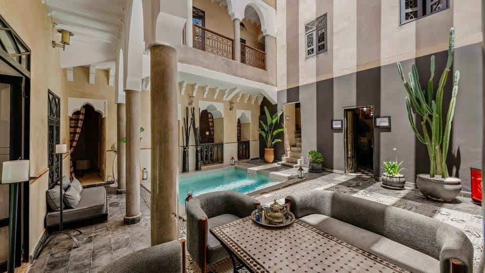 Living room, Seating area, Pool view, Swimming pool
