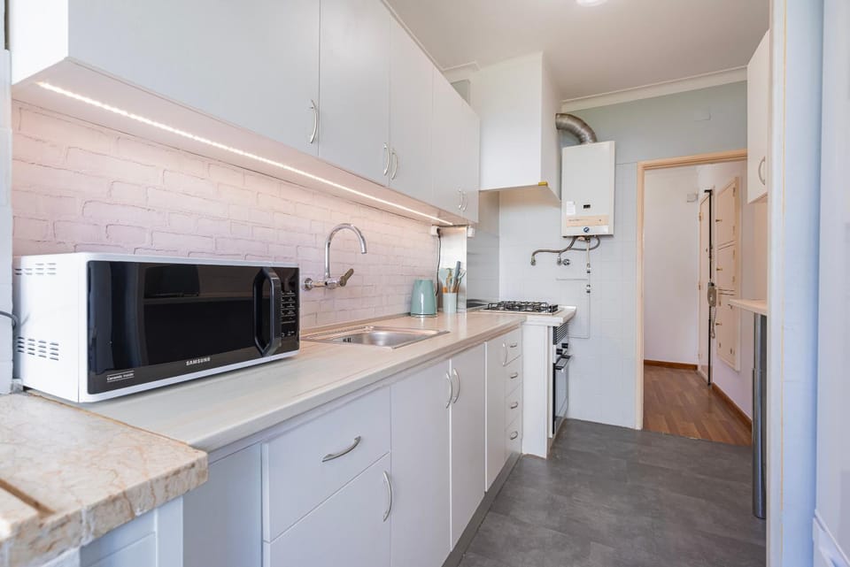 Kitchen or kitchenette, Living room
