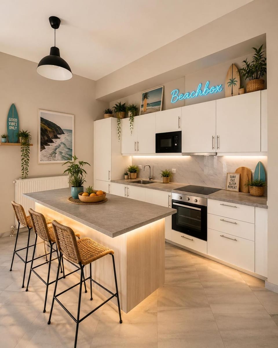 Kitchen or kitchenette, Living room, Seating area, Dining area, dishwasher, minibar, oven, pet friendly, stove