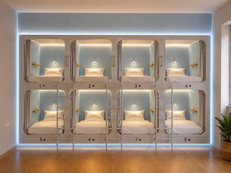 Bed, Photo of the whole room, Bedroom, microwave, wardrobe