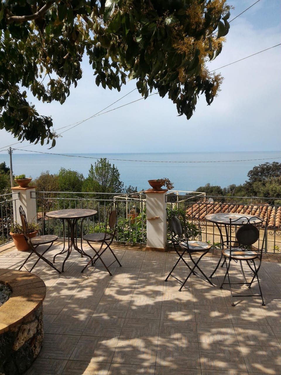 Patio, Day, Balcony/Terrace, Sea view