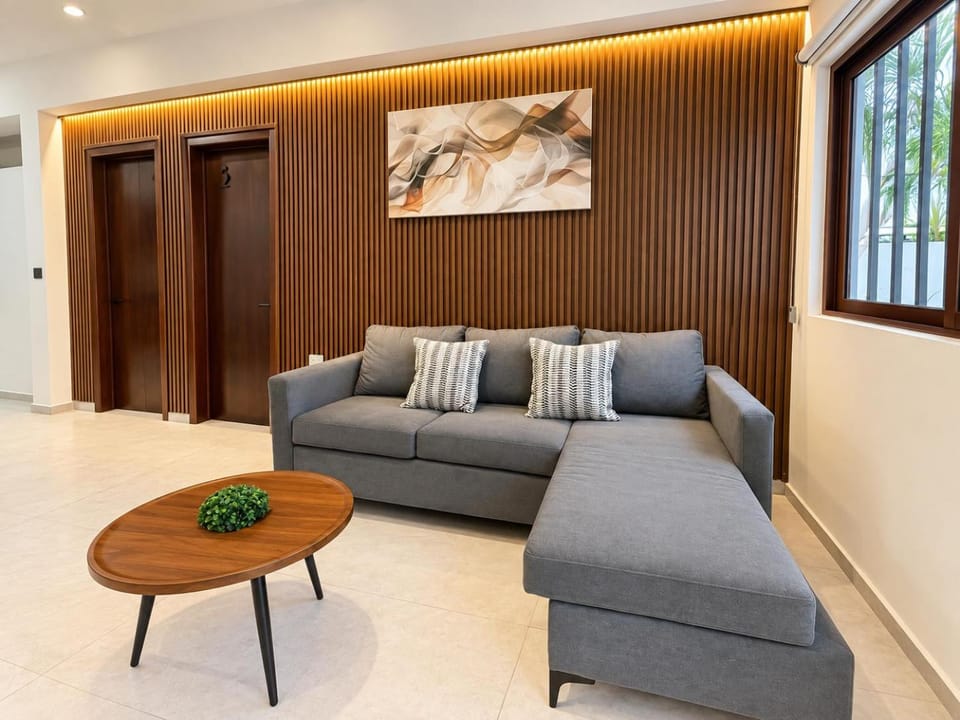 Facade/entrance, Living room, Seating area