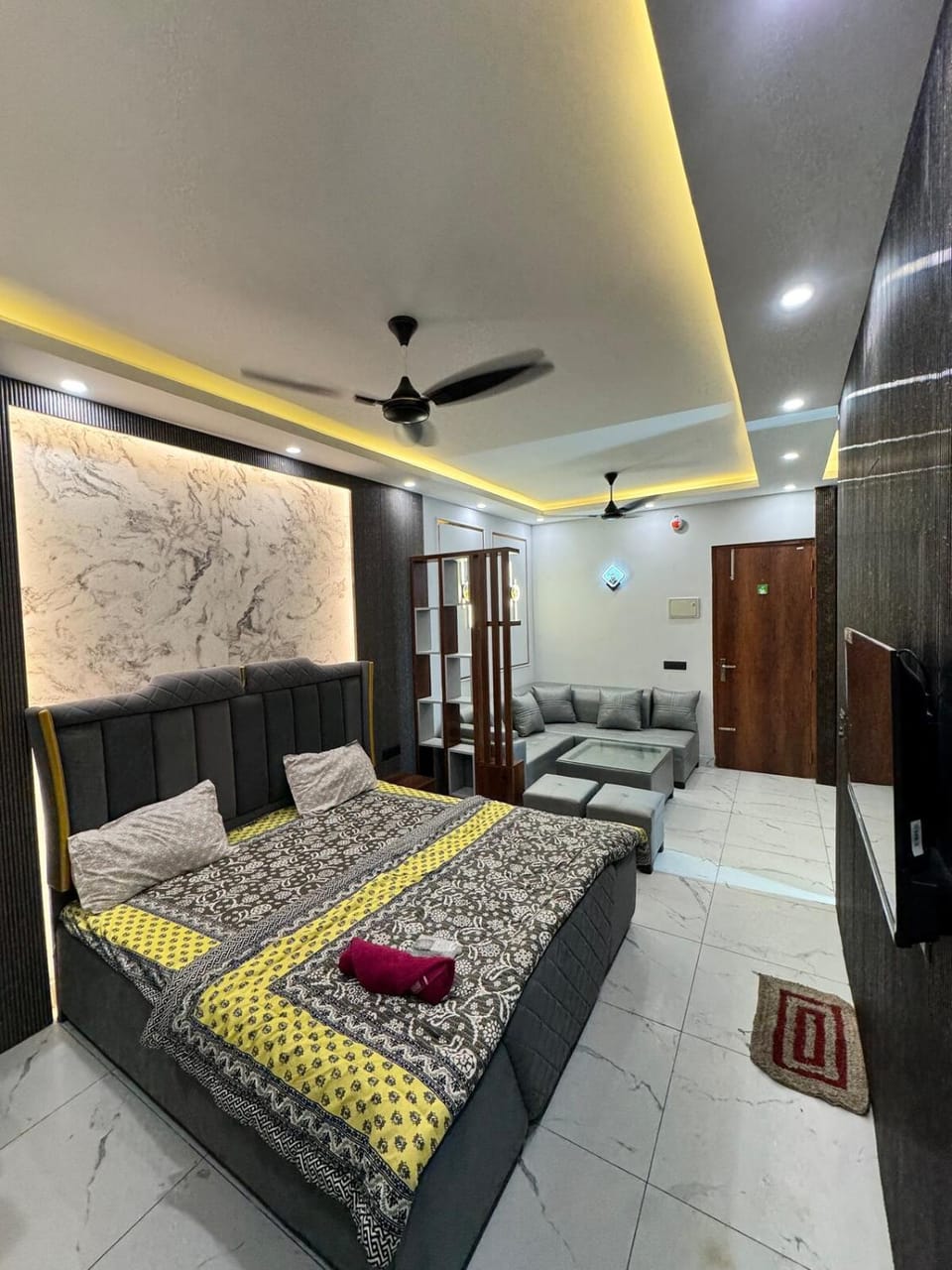 The Golden Glow Luxury Studio Apartment in Noida