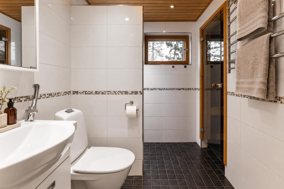 Shower, Toilet, towels