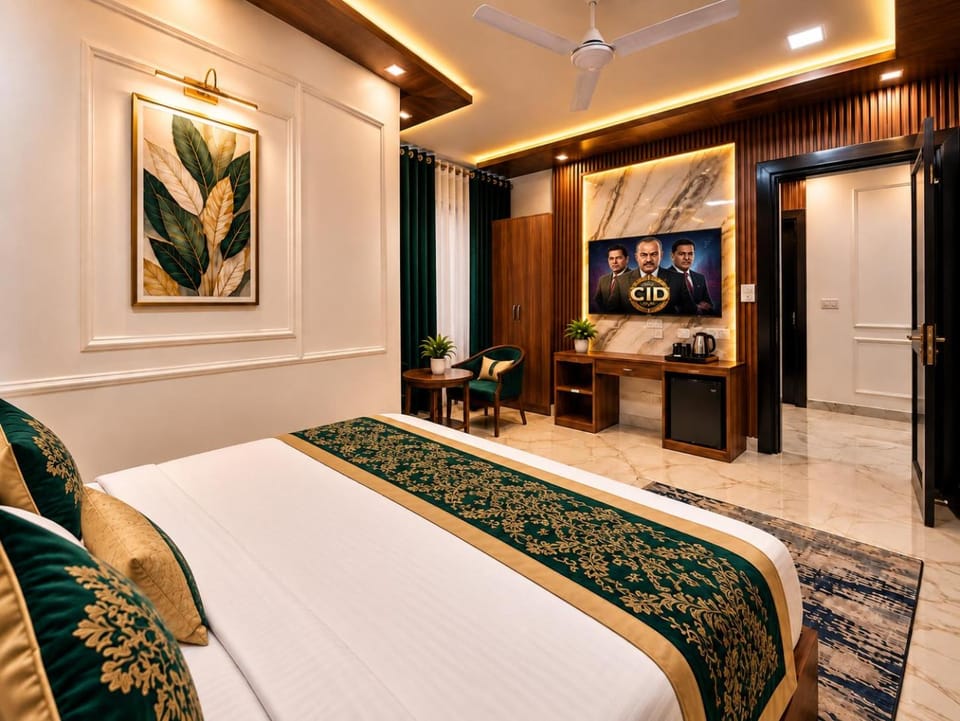Property building, Bed, TV and multimedia, Photo of the whole room, Bedroom, wardrobe, air conditioner