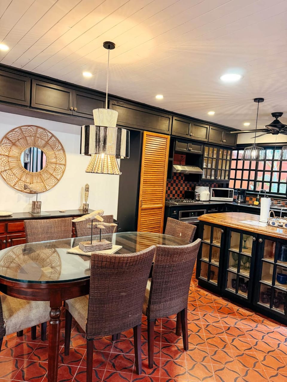 Luxury Mediterranean Villa steps from the beach House in Playa Langosta