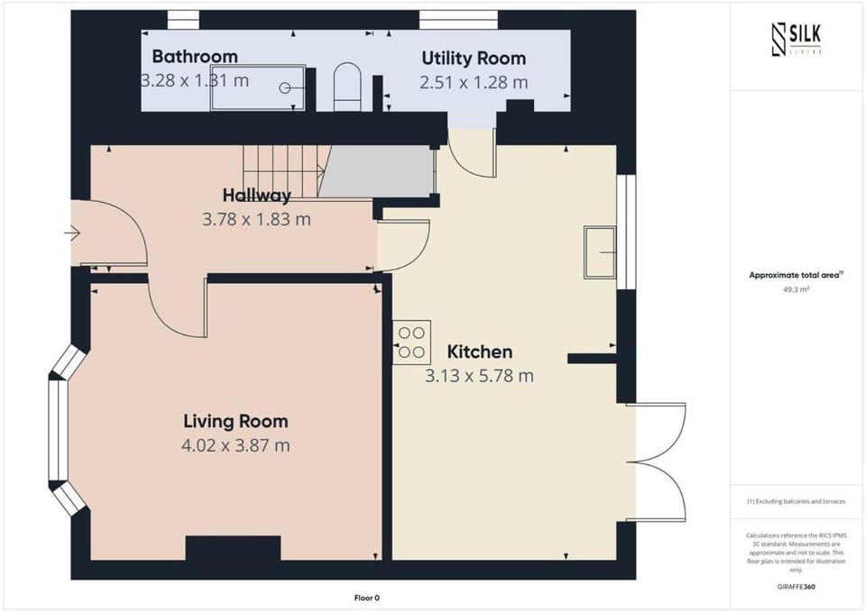 Modern 3-Bed Home Flexible 4th Room Sleeps 8 House in Gosport
