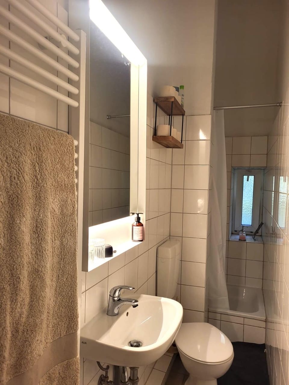 Shower, Toilet, towels