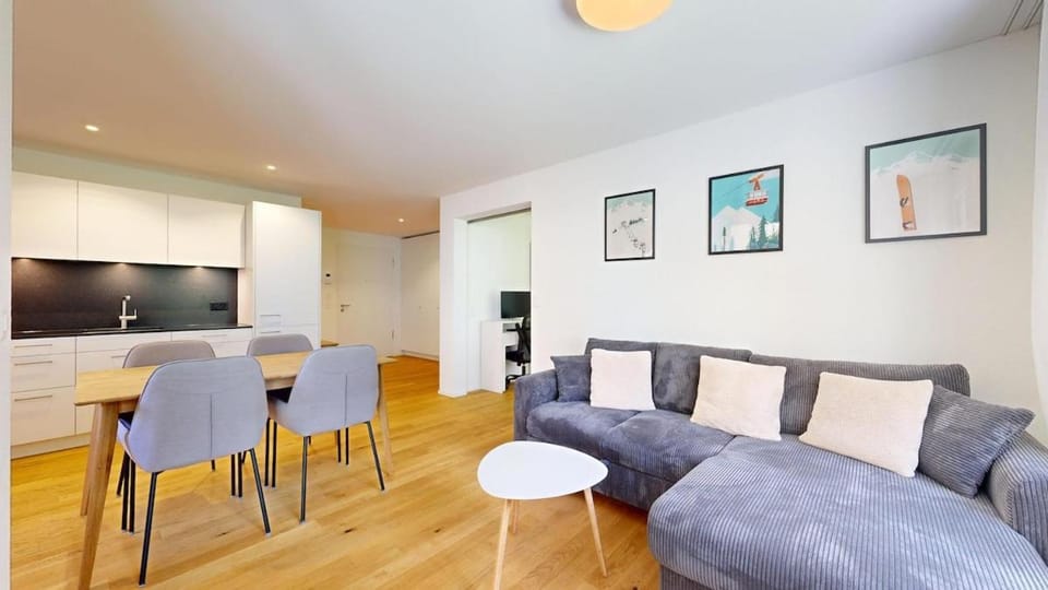 Kitchen or kitchenette, Living room, Seating area