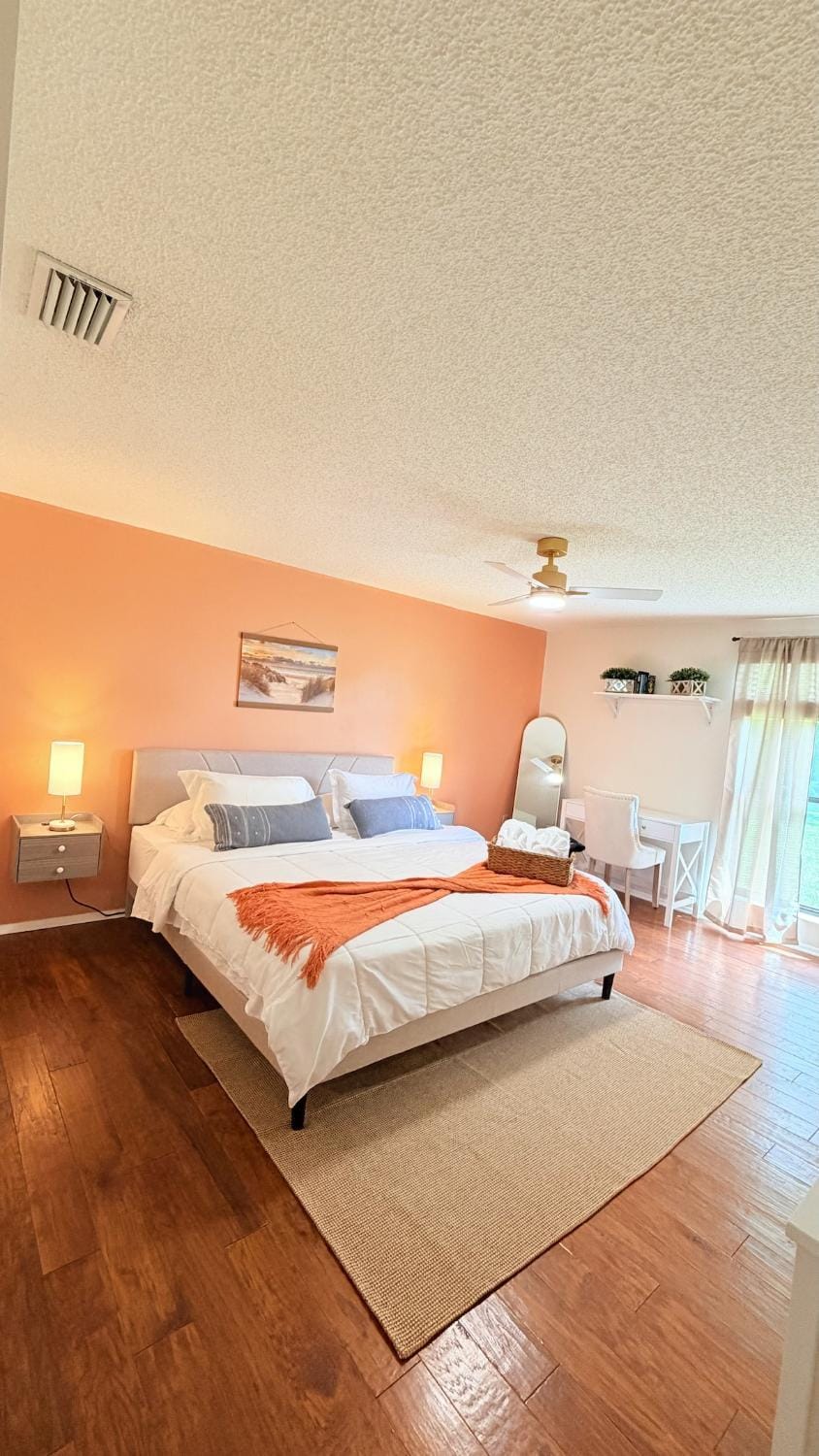 Bed, Bedroom, air conditioner