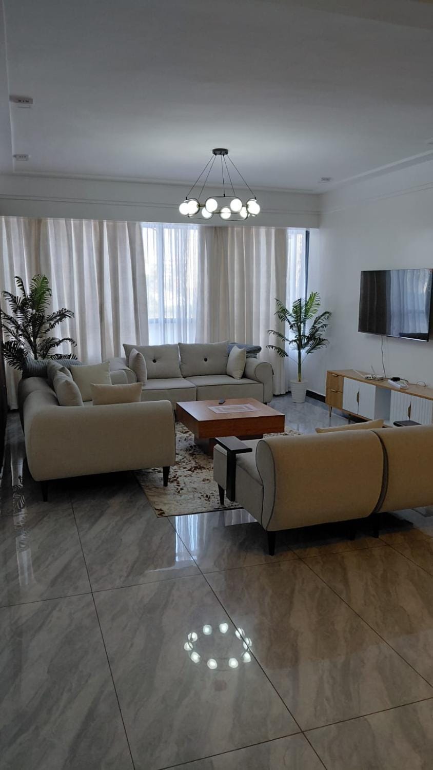 elegantly and beautifully furnished three bedroom apartment with swimming pool children playing ground area and amazing scenic views Apartment in Nairobi County
