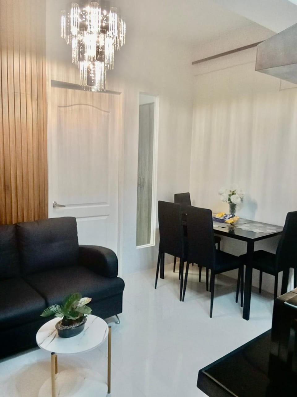Living room, Seating area, Dining area, air conditioner