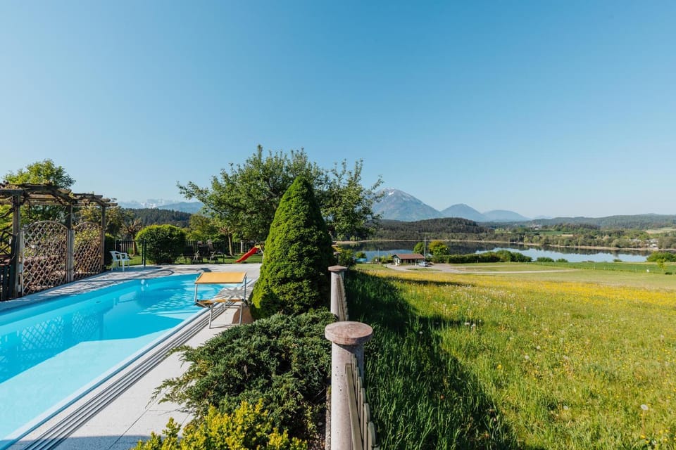 Nearby landmark, Day, Natural landscape, Mountain view, Pool view, Swimming pool