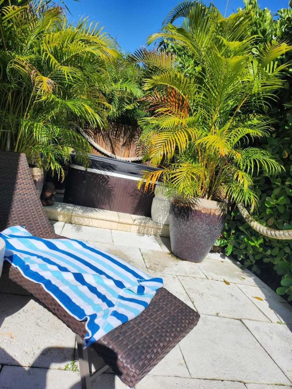 Patio, Garden, Hot Tub, sunbed
