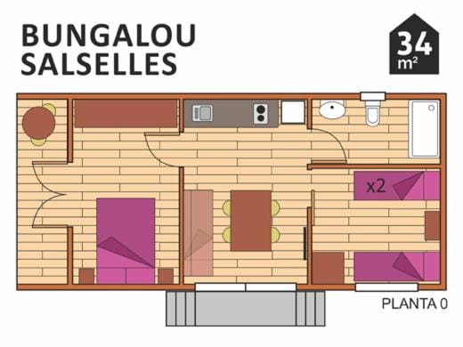 Photo of the whole room, Floor plan, Text overlay