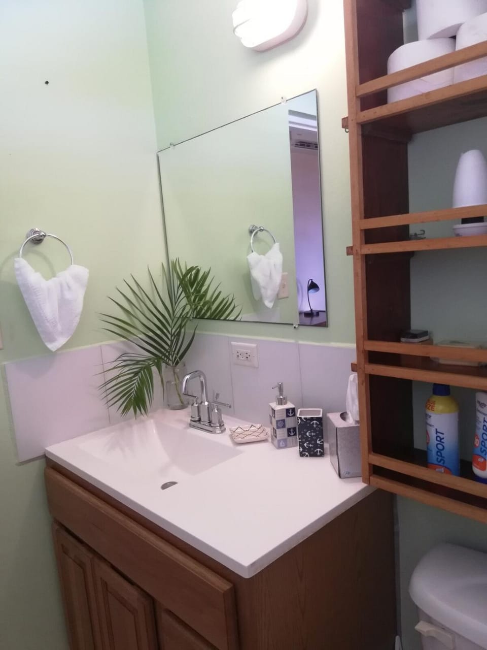 Bathroom, towels