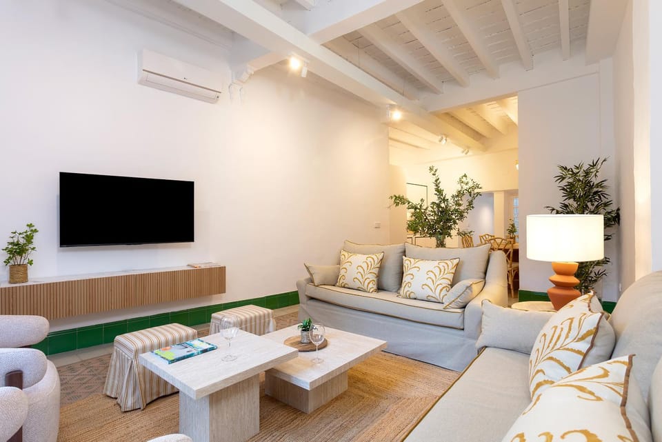 TV and multimedia, Living room, Seating area, air conditioner