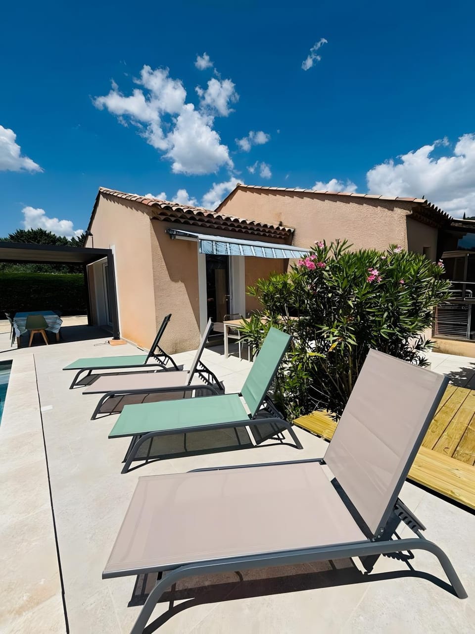 Property building, Living room, Swimming pool