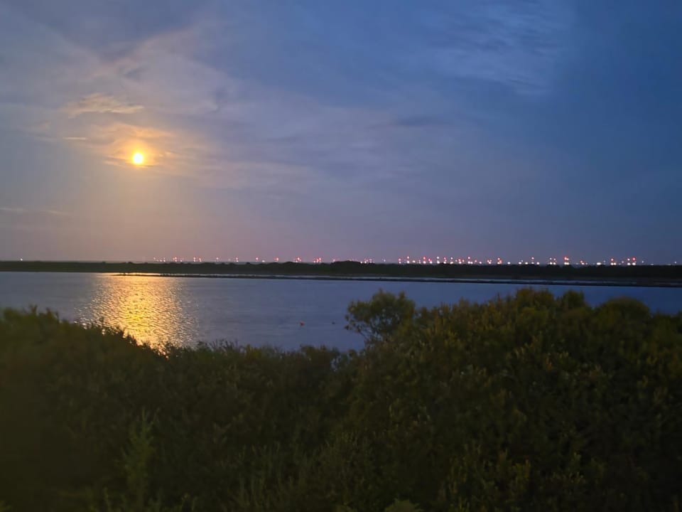 Night, Natural landscape, View (from property/room), Sea view