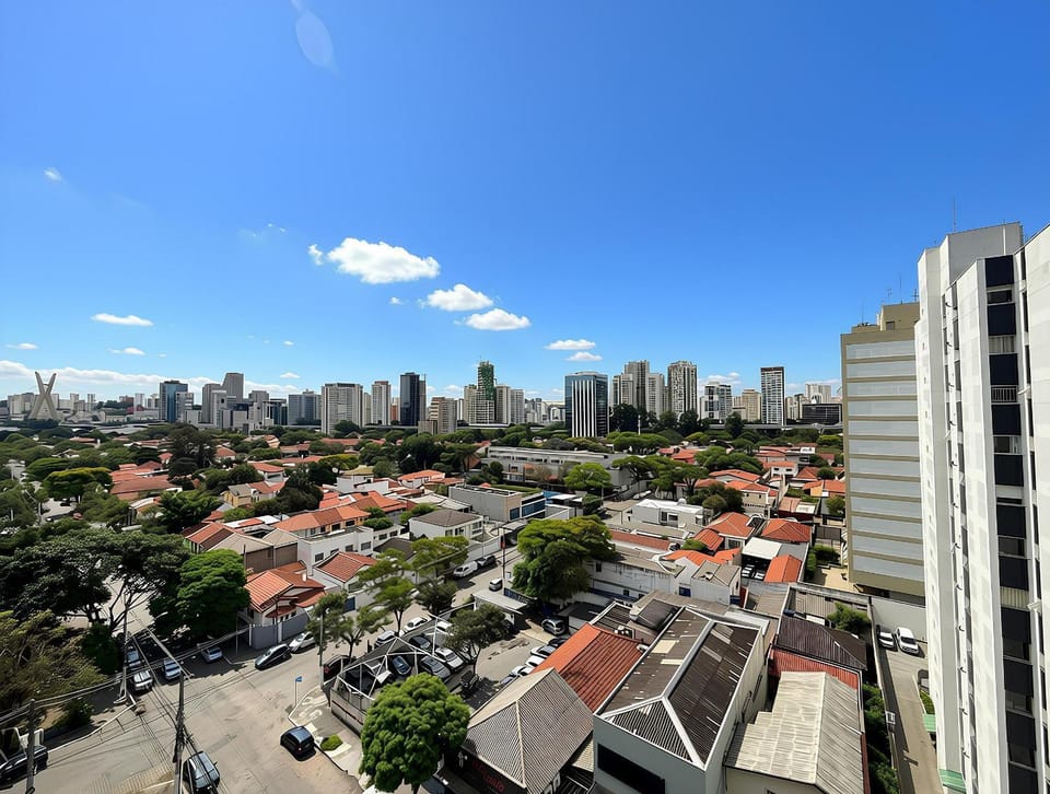 Amazing view, Pool, Gym, Air conditioning Apartment in Sao Paulo City