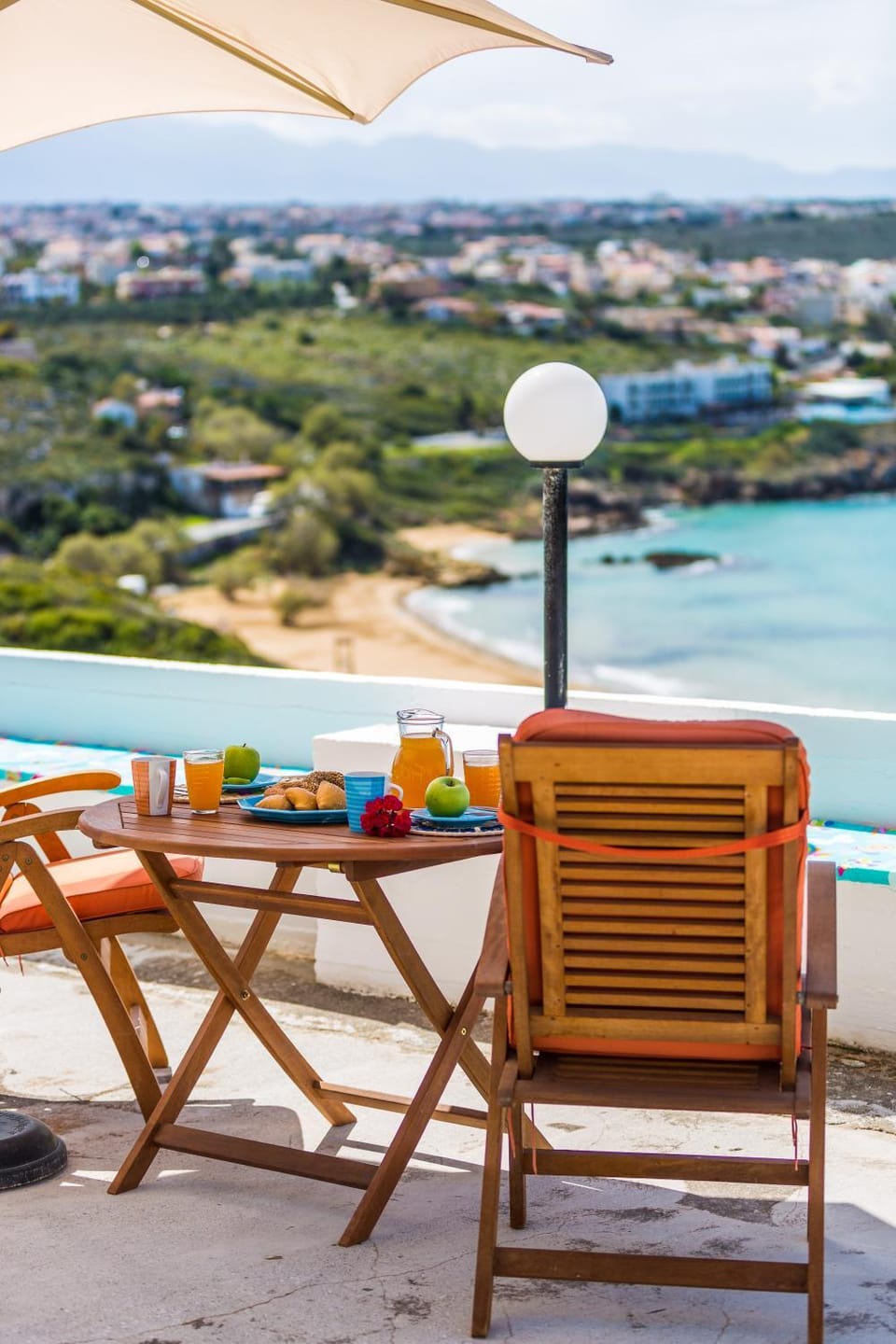 Patio, Balcony/Terrace, Food and drinks, City view, Sea view