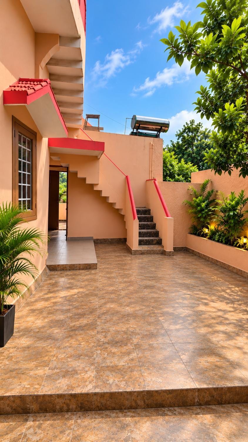 Property building, Patio, Day, View (from property/room), Balcony/Terrace
