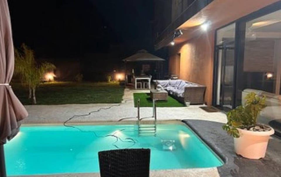 Pool view, sunbed