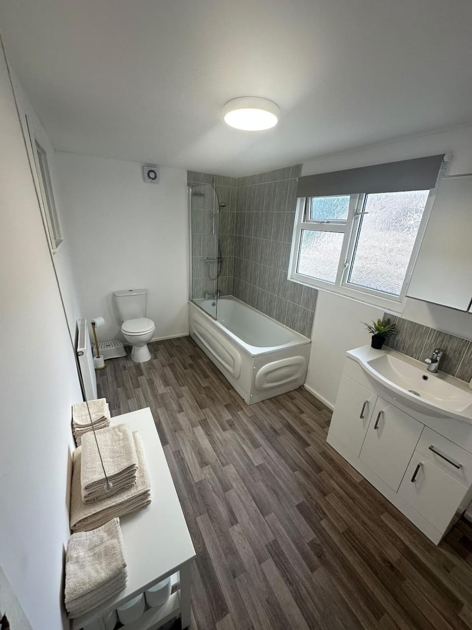 Toilet, Bathroom, Photo of the whole room, Bath, towels