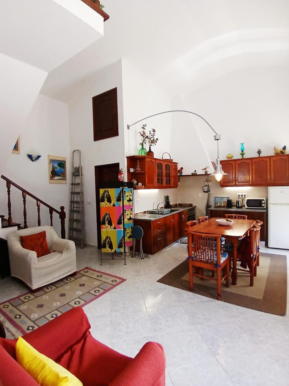 Kitchen or kitchenette, Living room