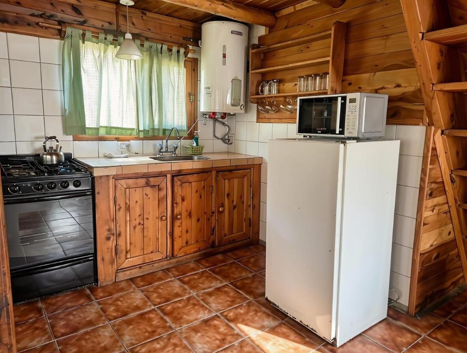 Kitchen or kitchenette, microwave, oven