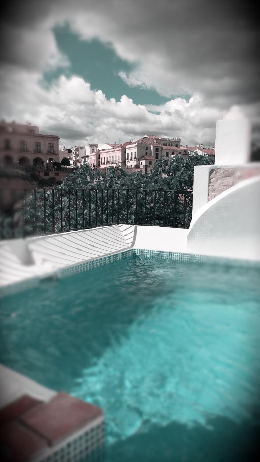 Spring, Off site, Pool view, Swimming pool, Swimming pool, Sunset