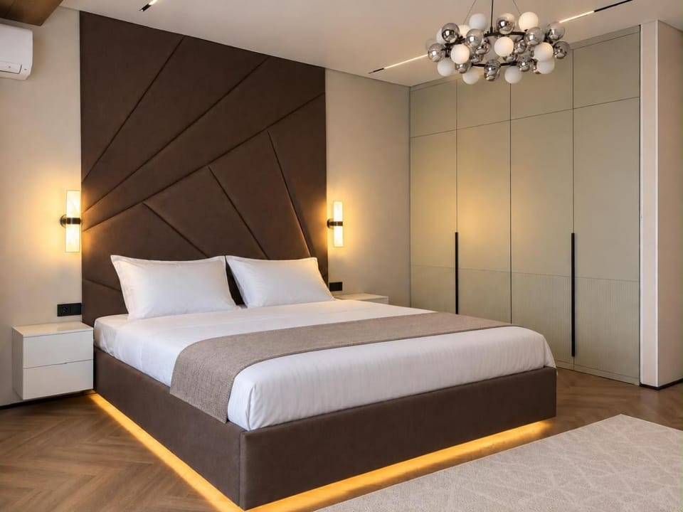 Bed, Photo of the whole room, Bedroom, wardrobe