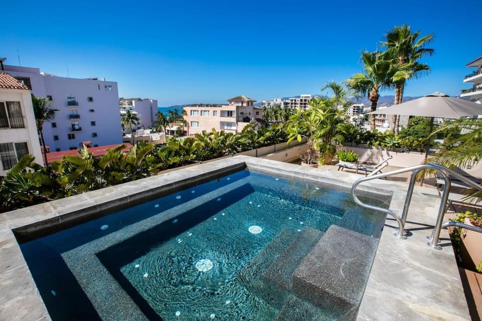 Paraíso MarAlma 2BR Rooftop Vista al Mar Bucerías Apartment in Bucerias