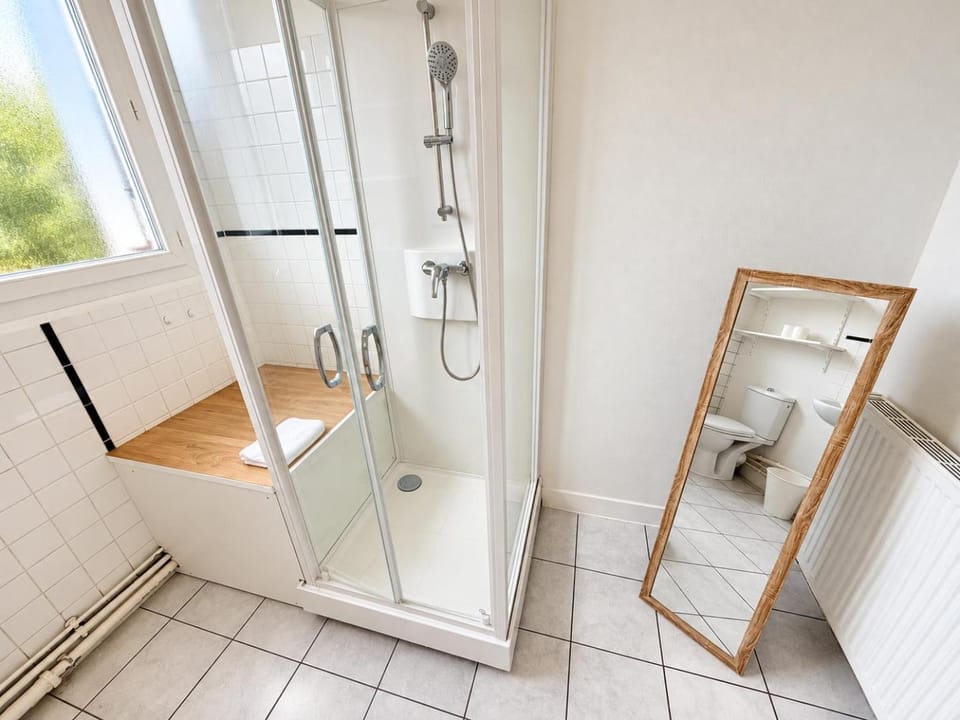 Shower, Toilet, Bathroom, towels