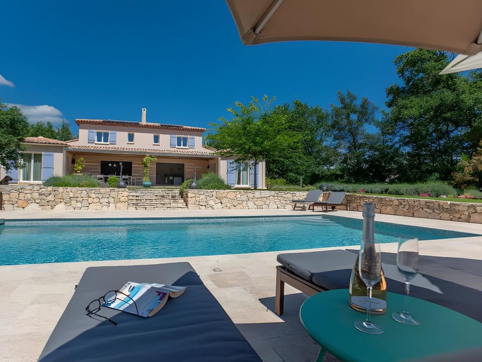 Property building, Living room, Swimming pool