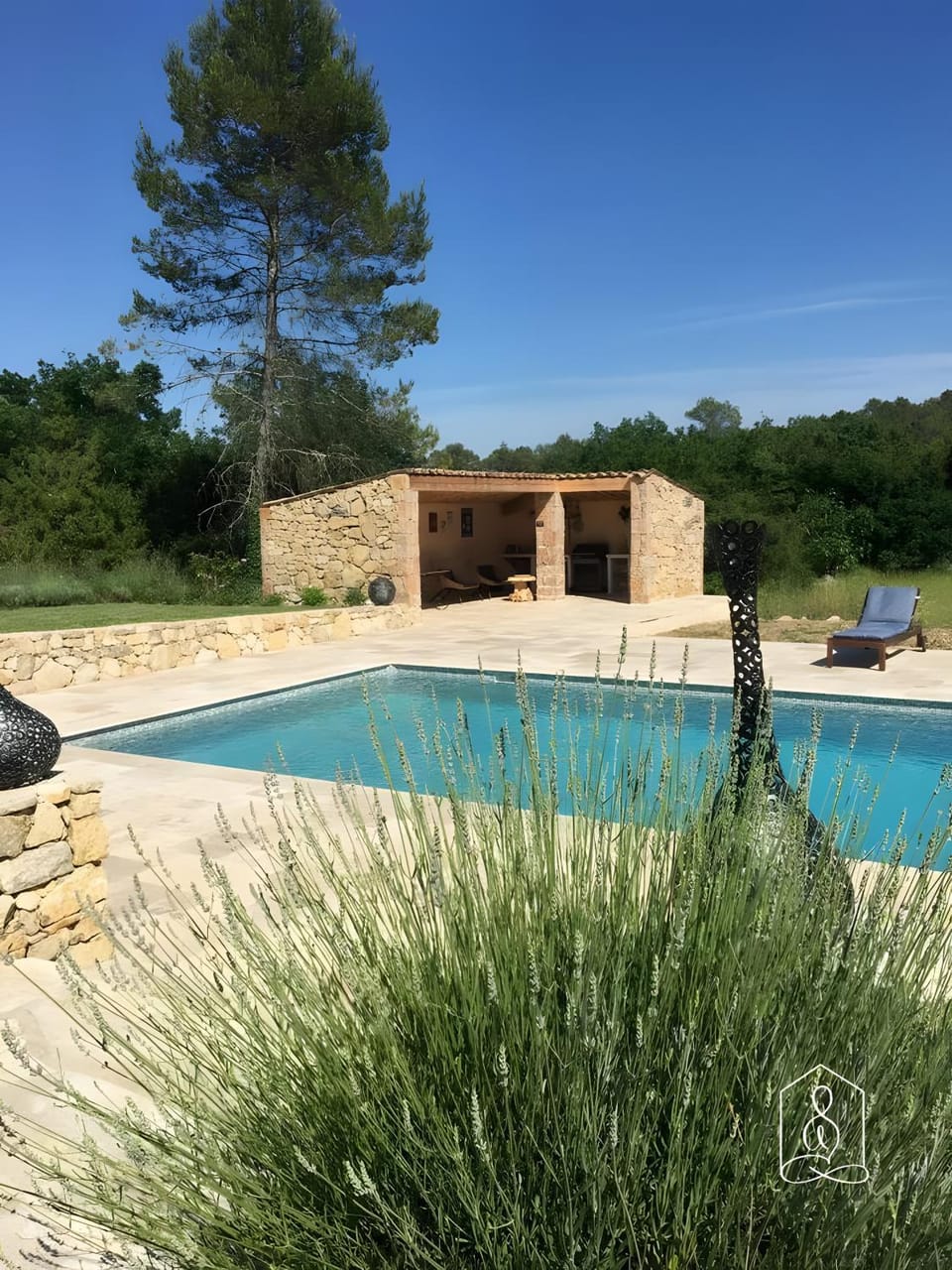 Property building, Living room, Swimming pool