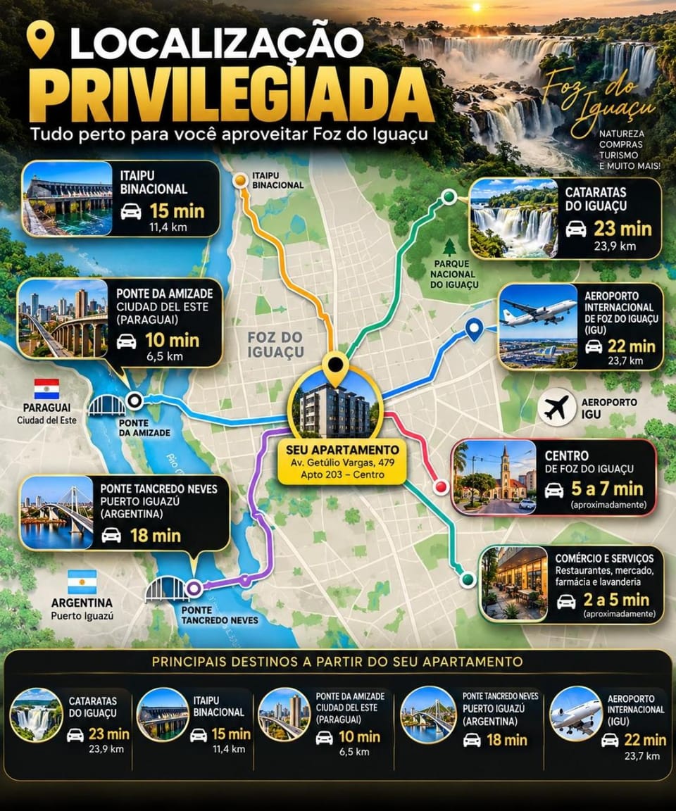 Premium Apartment in Centro Cívico 203 Apartment in Foz do Iguaçu
