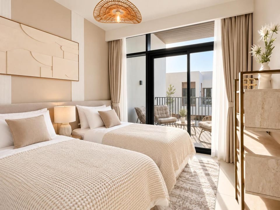 Luxury Villa with Balcony Free Access Gym & Pool Villa in Dubai