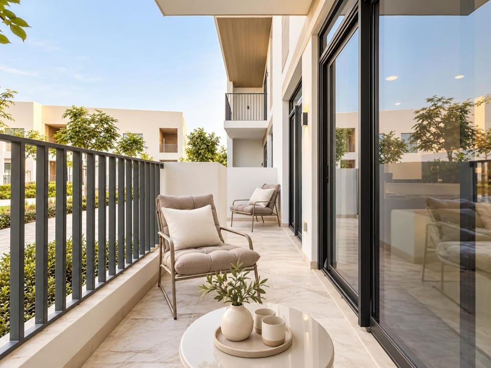 Luxury Villa with Balcony Free Access Gym & Pool Villa in Dubai