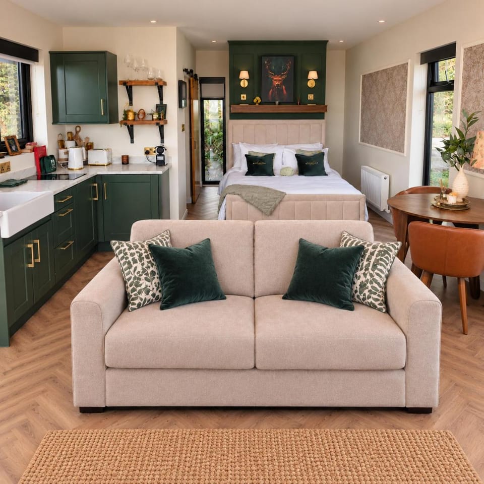 Kitchen or kitchenette, Seating area, Dining area, Bedroom