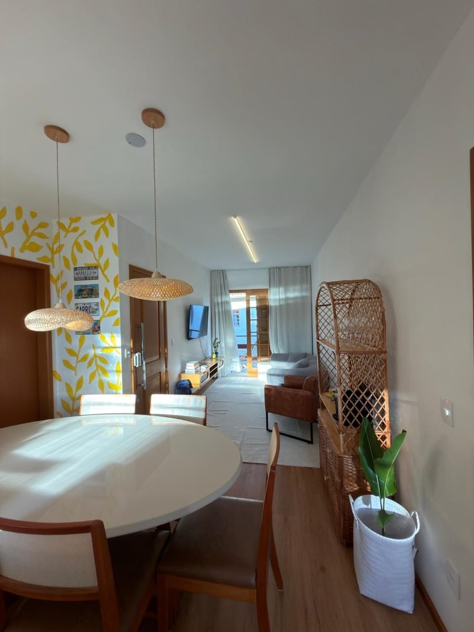 Amalfi Coast-themed apartment steps from the beach Apartment in Florianopolis