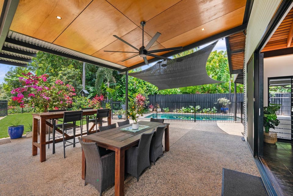 Patio, Garden view, Pool view