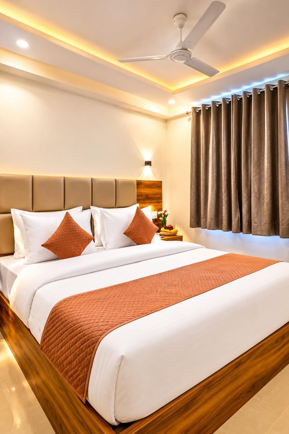 Bed, Photo of the whole room, Bedroom, air conditioner