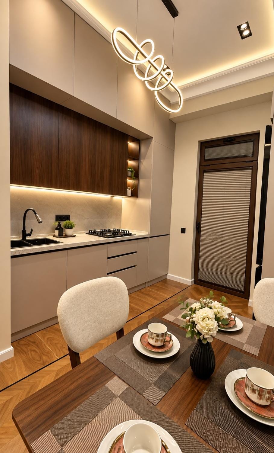 Kitchen or kitchenette, Dining area