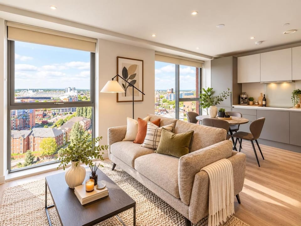 View (from property/room), Kitchen or kitchenette, Living room