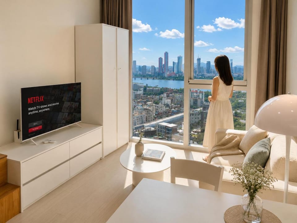 TV and multimedia, Living room, City view