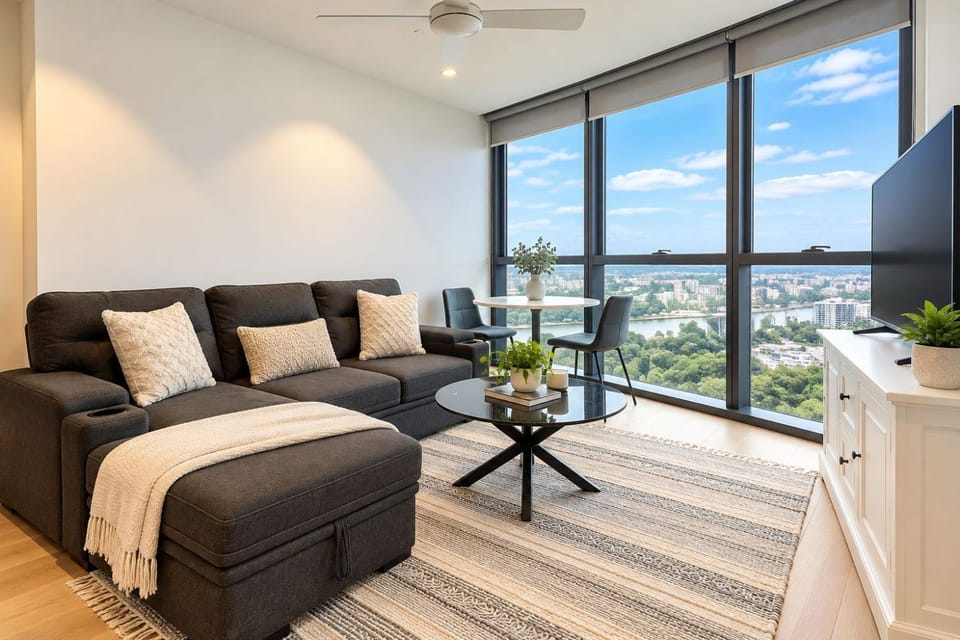 Queen’s Wharf Retreat | Level 21 | 2Beds 1 Parking Apartment in Brisbane City