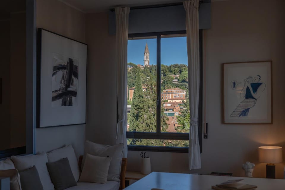 Natural landscape, Living room, Seating area, Dining area, City view