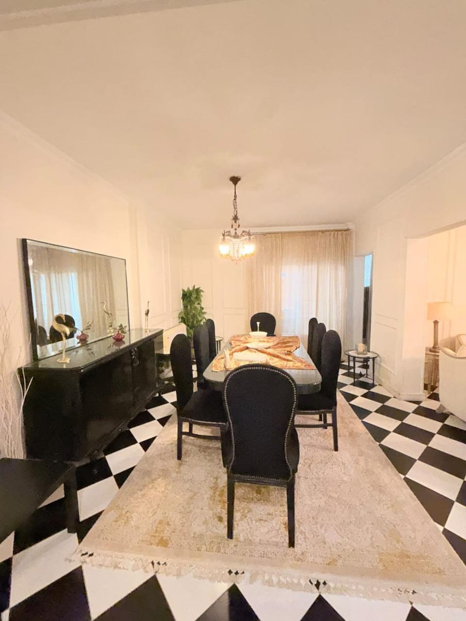 Living room, Seating area, Dining area