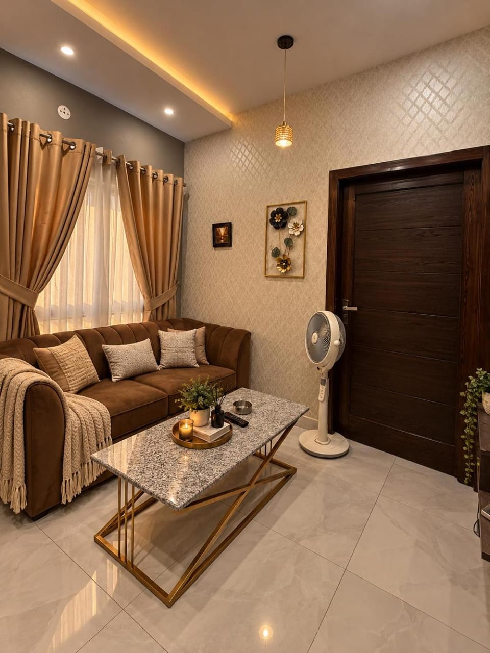 Living room, Seating area, air conditioner